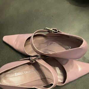 Enzo Angiolini 3.5” heels blush in color